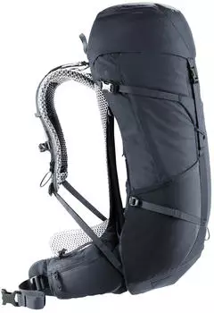 Deuter Futura Pro 36 (2026) black – Aircomfort-Tragesystem sorgt für belüfteten Rücken bei Mehrtagestouren