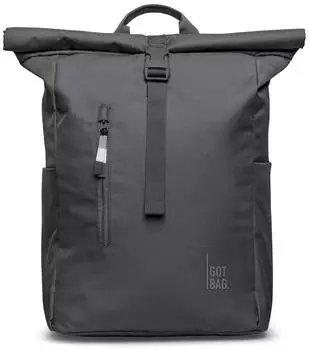 GOT BAG Rolltop Easy monochrome shark – GOT BAG Rolltop Easy monochrome shark – Outdoor-Rucksäcke aus Meeresplastik für nachhaltige Mobilität