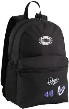 Puma Patch Backpack 20L schwarz, Unisex Kinder (090803)