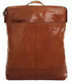 Spikes & Sparrow Rucksack Echtleder, cognac, Damen