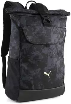 Puma Pumatech AOP Rolltop-Rucksack 26l, schwarz (919650)