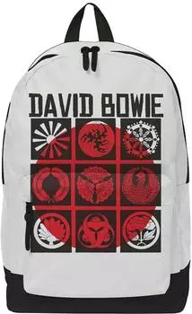 Rocksax David Bowie Japan Classic Rucksack, wei&szlig;, 43x30x15cm