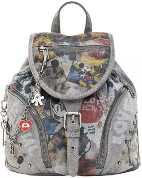 Desigual Mickey All Denim Mini Rucksack, hellgrau (Damen)