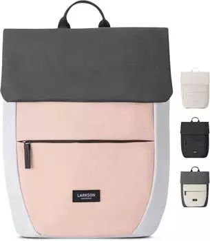 Larkson Ronja Damenrucksack klein, grau/rosa, 10L (LARK00038)