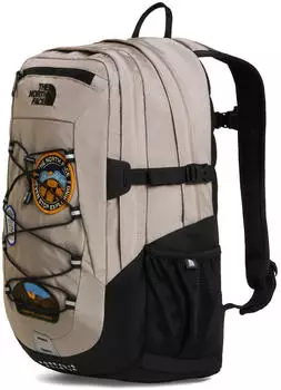 The North Face Borealis Classic Patch Backpack (8KE8) stone slab/tnf black