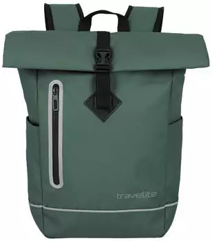 Travelite Basics Roll-Up Backpack (96314) pine green