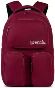Bench Solid Rucksack 17L, Laptopfach 14", Unisex, brombeer
