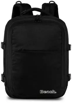 Bench Solid Rucksack 24L, 14" Laptopfach, Handgep&auml;ck 40x30x20cm, schwarz
