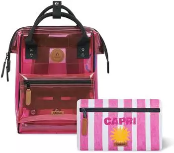 Caba&iuml;a Adventurer Transparent Backpack S "Sorrento" pink