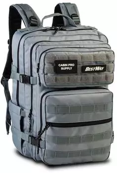 Bestway Cabin Pro Supply Reiserucksack 35l, 17,3", hellgrau