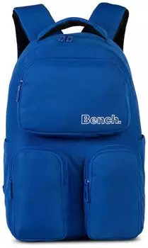 Bench Solid Rucksack 17L, Laptopfach 14", blau