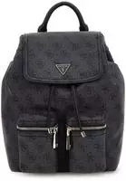 Guess Manhattan II Flap-Rucksack in Anthrazit f&uuml;r Damen &ndash; 22 x 25 x 13 cm /