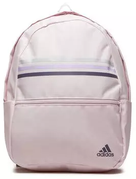 Adidas Classic Horizontal 3-Stripes Rucksack, almost pink/shadow violet (IR9837)
