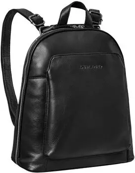 STILORD Skyler Notebook-Rucksack 2-in-1 Leder, schwarz (11378)