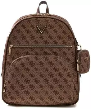 Guess Adrian Tech Logo Large Rucksack braun, Damen