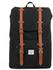 Herschel Little America Backpack Mid-Volume (2021) black/tan synthetic leather