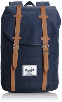 Herschel Retreat Backpack (2021) navy/tan synthetic leather