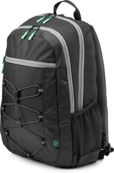 HP Active Backpack black/mint green
