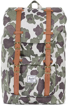 Herschel Little America Backpack Mid-Volume frog camo/tan synthetic leather