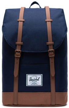 Herschel Retreat Backpack (2021) peacoat/saddle brown
