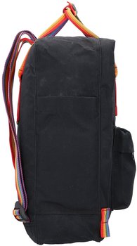 Fjällräven Kånken Rainbow black/rainbow pattern – Praktische Ausstattung für den Alltag
