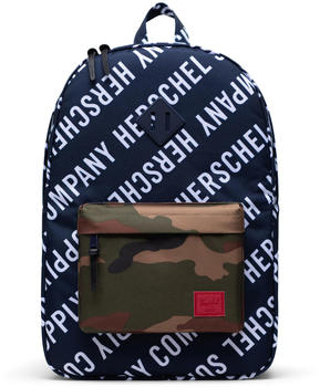 Herschel Heritage Backpack roll call peacoat/woodland camo (2019/2020)