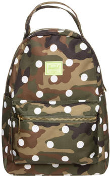 Herschel Nova Backpack Small woodland camo white dot