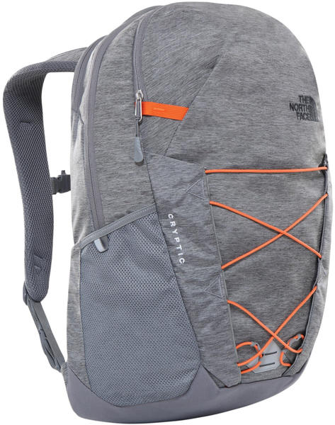 The North Face Cryptic Backpack zinc grey dark heather/persian orange