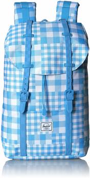 Herschel Retreat Mid-Volume Backpack gingham alaskan blue