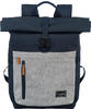Travelite Rucksack Basics Rollup, marine / grau, Laptopfach, Polyester, 35L, 60cm