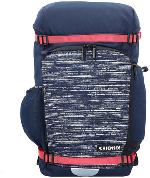 Chiemsee Back Pack with Reflective Printing on The Front dark blue/dark grey
