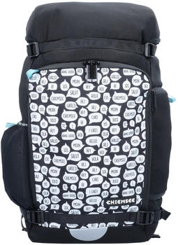 Chiemsee Back Pack with Reflective Printing on The Front white/black