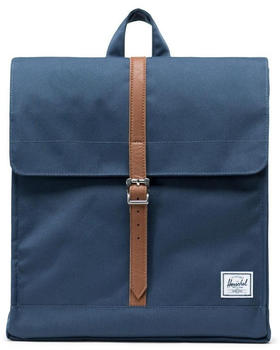 Herschel City Backpack Mid-Volume navy/tan synthetic leather