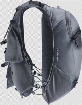 Deuter Ascender 7 (3100022-7000) black – Ergonomisches Design für maximalen Tragekomfort