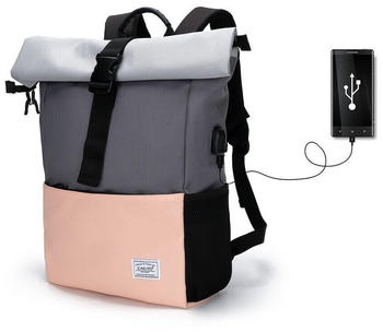 Mofut Backpack (301-5) grey/pink