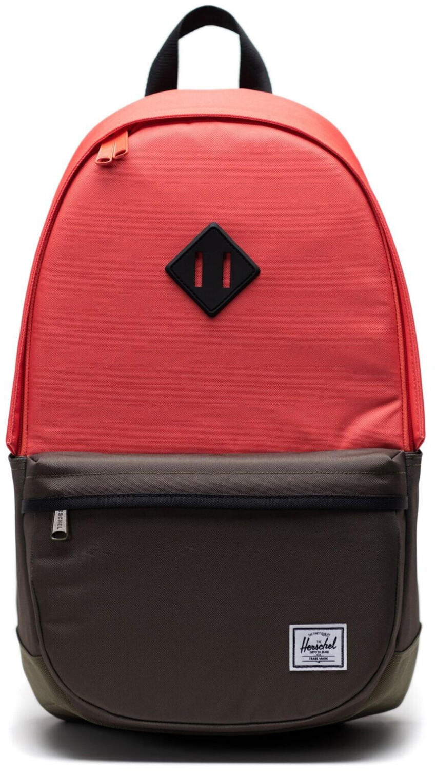 Herschel Heritage Backpack Pro hot coral/ivy green/black Test Black