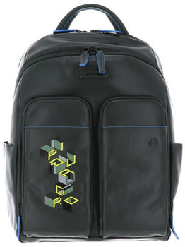 Piquadro Blue Square Revamp Computer Backpack (CA5574B2V) verde/giallo grafica