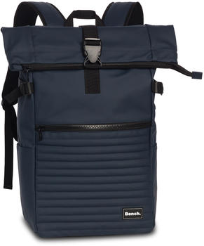 Bench Hydro Quilted Rolltop Backpack (64188) blue