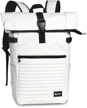 Bench Hydro Quilted Rolltop Backpack (64188) white