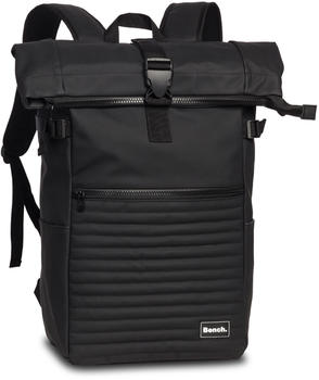 Bench Hydro Quilted Rolltop Backpack (64188) black