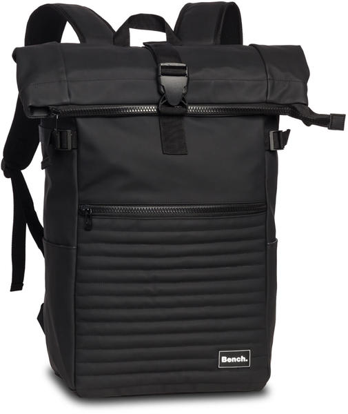 Bench Hydro Quilted Rolltop Backpack (64188) black