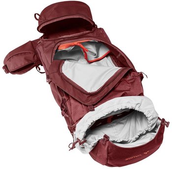 VAUDE Asymmetric 48+8 Women (15943) dark cherry – Durchdachte Ausstattung für maximalen Komfort
