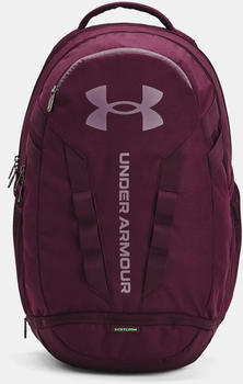 Under Armour UA Hustle 5.0 Backpack (1361176) dark maroon/green screen/misty purple