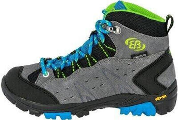 Brütting Outdoorstiefel MOUNT BONA HIGH KIDS grau blau lemon – Hochwertige Materialien und durchdachte Details