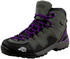 GUGGEN Mountain Wanderstiefel PM021 wasserabweisend verstärkte Schuhspitze Leder grau-lila