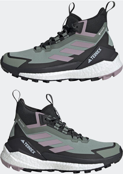 Wanderschuhe Material & Ausstattung Adidas Terrex Free Hiker 2.0 GTX Women (IE5134) Silgrn/Prlofi/Carbon
