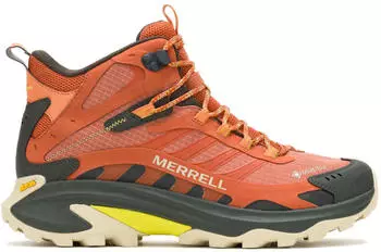 Merrell Moab Speed 2 Mid GTX Herren Wanderschuhe braun orange