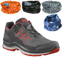 HAIX Schuh BLACK EAGLE GTX WS LOW, grau-orange, Gr. 7 (41)
