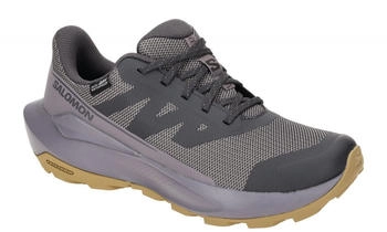Salomon Elixir Tour Damen Schuhe grau lila Waterproof 475771