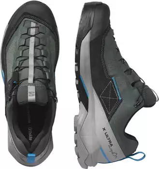 Salomon X Ultra Alpine GORE-TEX Approachschuhe grau schwarz transcendblau – Salomon X Ultra Alpine GORE-TEX Approachschuhe grau schwarz transcendblau - Grenzenlose Bergtour-Performance